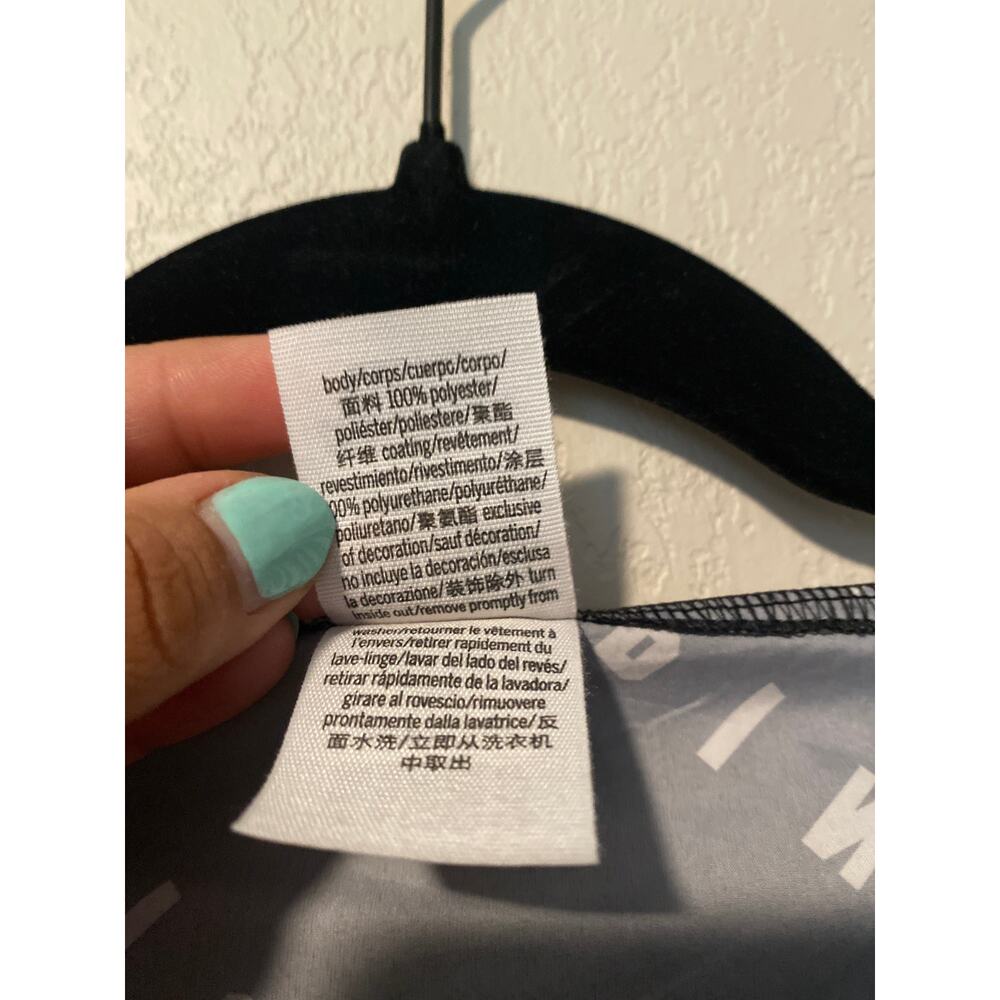 PINK Black Windbreaker with White Logo Size XS - Picture 4 of 6